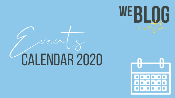 weblognorth 2020 events calendar